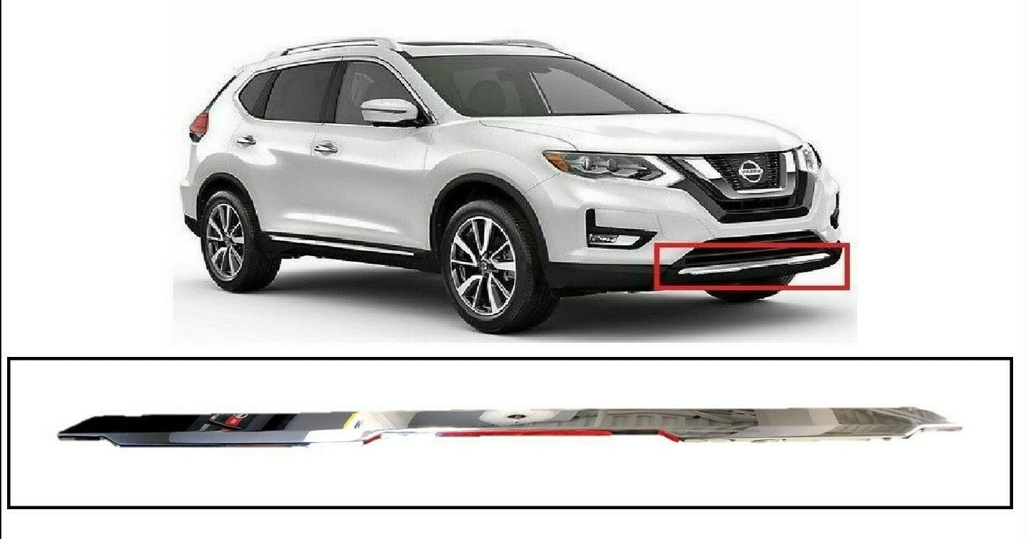 Nissan Rogue 2017-2020 Rear bumper chrome trim molding